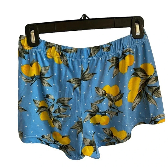Sweet  blue , lemon print pajama short set - Picture 5 of 8